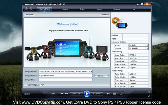 Extra DVD to Sony PSP PS3 Ripper