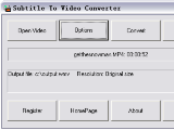 Subtitle To Video Converter