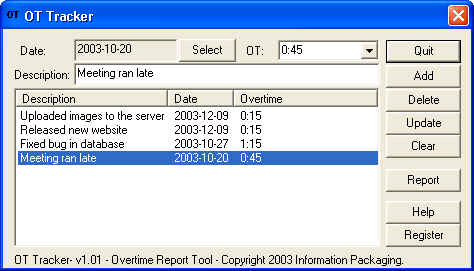 IP Overtime Tracker