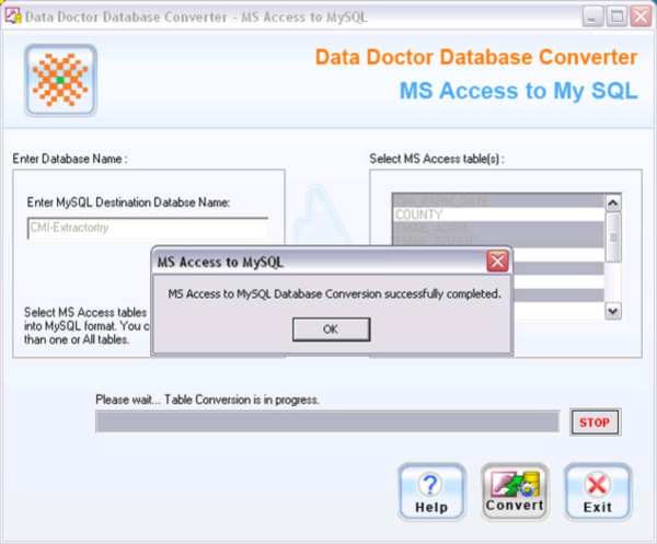 MS Access to MySQL Converter Program