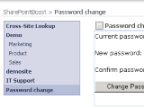 SharePoint Password Change