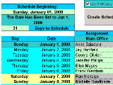 Create Floor Schedules for Your Employees