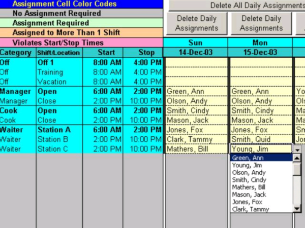 Schedule Complex Shifts for Your Employees