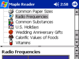 Pocket Maple Reader