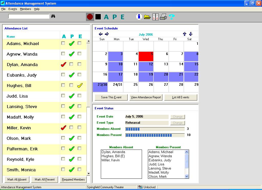 Club Membership Database Software Executable