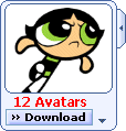 MSN Powerpuff Girls Avatar Display Pack