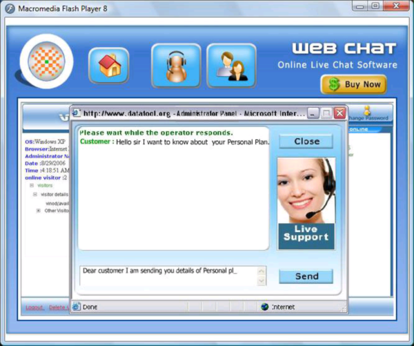 Single Operator Chat Software
