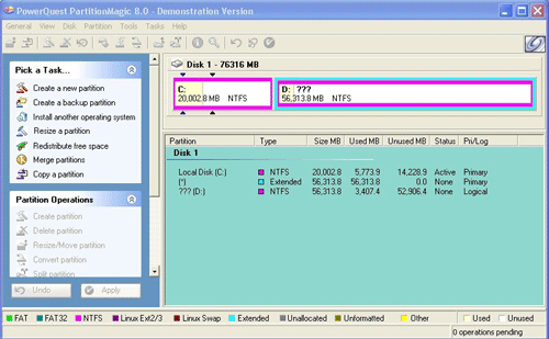 Click the disk you want to format. In my example, you can only choose disk C or D. make sure the disk you choose is NTFS format.