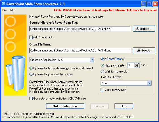 PowerPoint Slide Show Converter