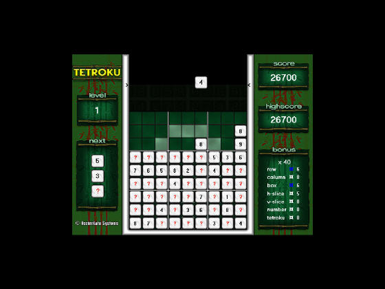 The Screenshot of Tetroku