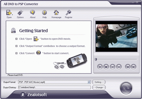 All DVD to PSP Converter - screenshot