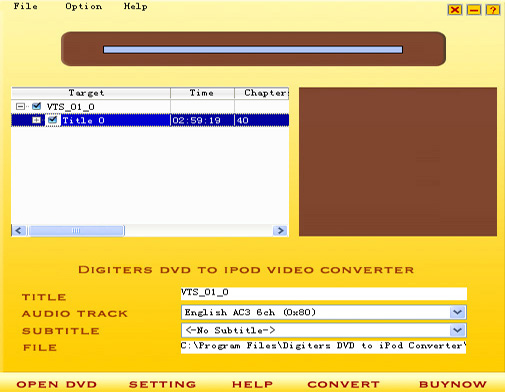 Digiters DVD to iPod Converter - Guides & FAQ