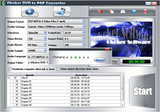 Okoker DVD To PSP Converter