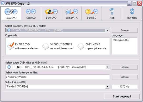 AVS DVD Copy 7.70809.7