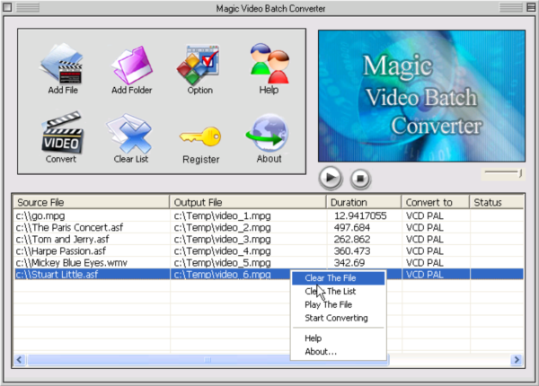 Magic video batch converter