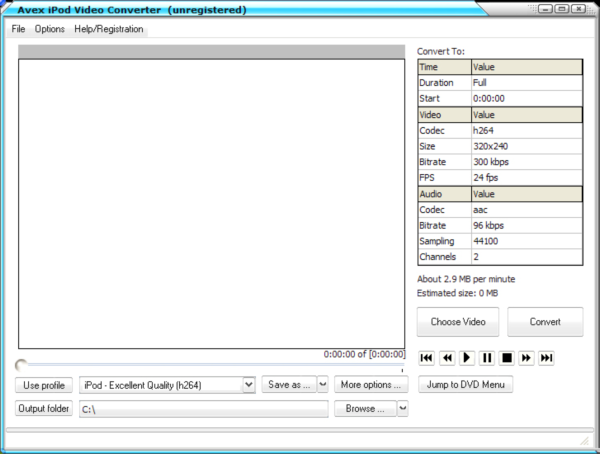 A V E X - iPod Video Converter