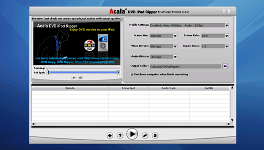 Acala - DVD iPod Ripper