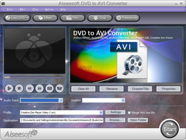 Aiseesoft DVD to AVI Converter