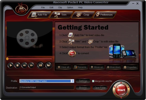 Aiseesoft Pocket PC Video Converter