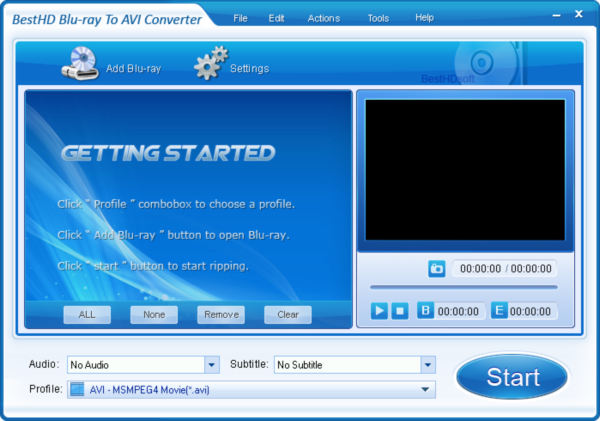 Blue-ray To AVI Converter