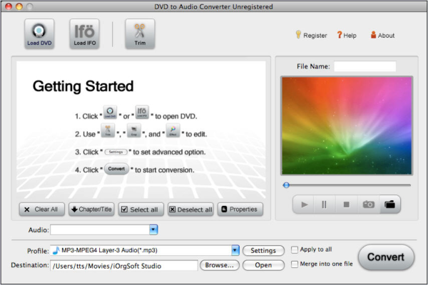 DVD to Audio Converter for Mac