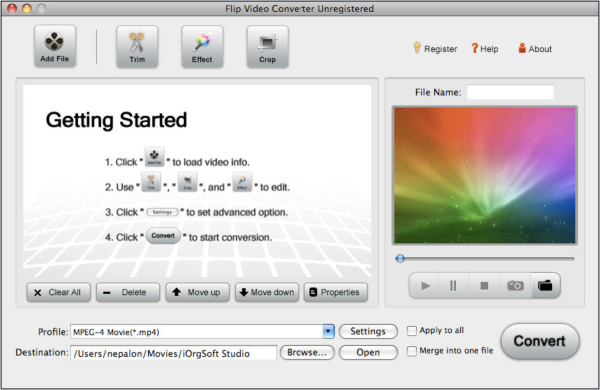 Flip Video Converter for Mac