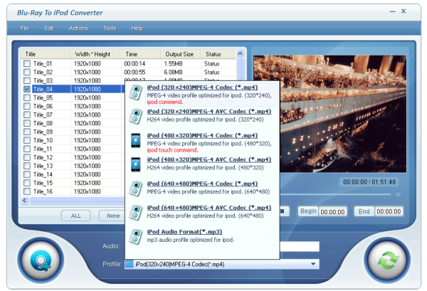 iToolSoft Blu-Ray To iPod Converter