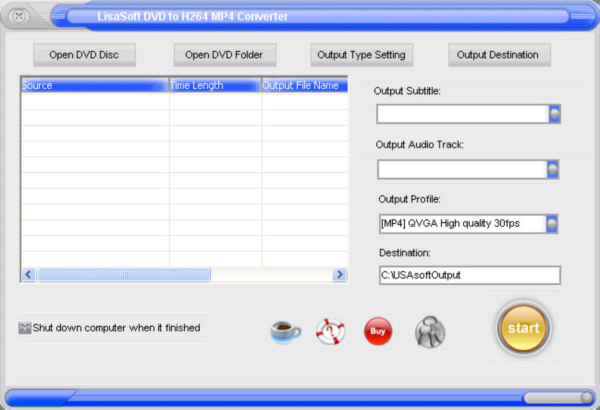 Lisa DVD to H.264 Converter