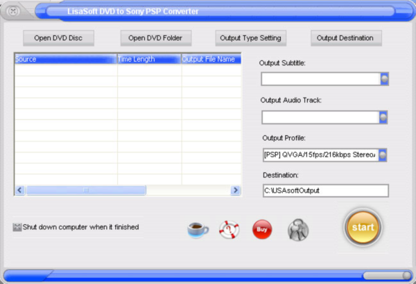 Lisa DVD to Sony PSP Converter