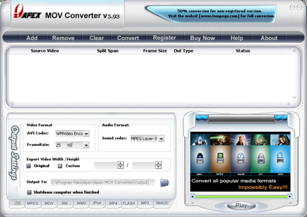 MOV Video Converter