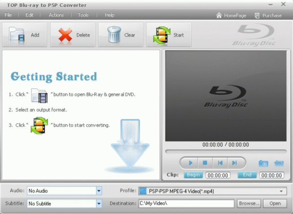 TOP Blu-ray to PSP Converter