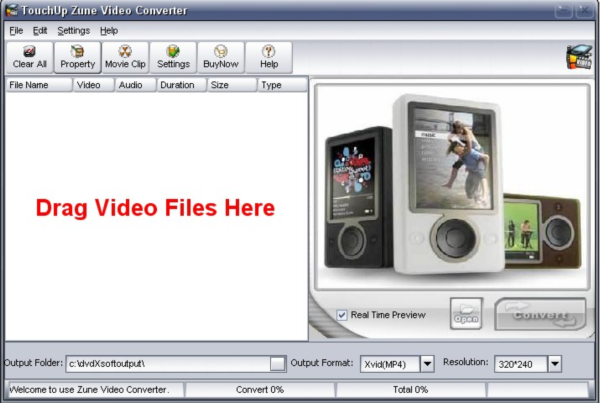 TouchUpSoft Zune Video Converter