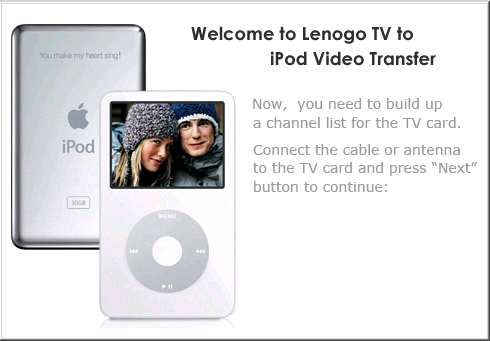 TV to iPod Video Transfer