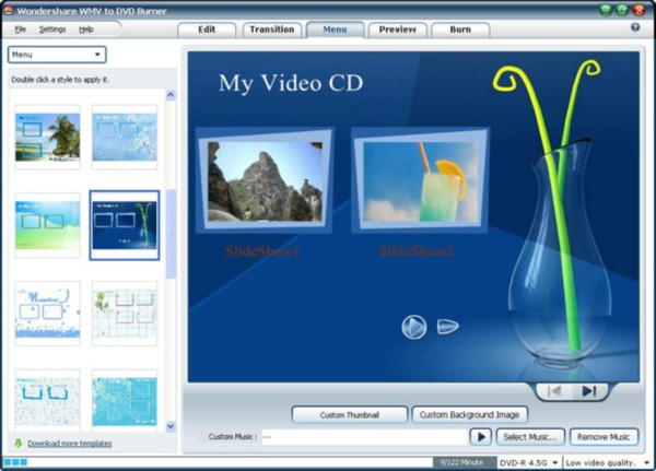 Wondershare WMV to DVD Burner