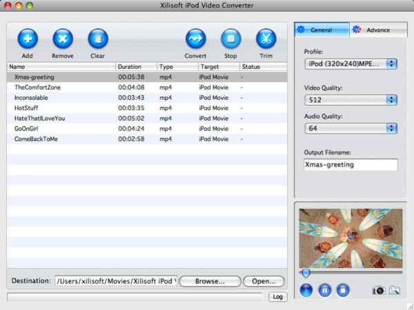 Xilisoft iPod Video Converter for Mac