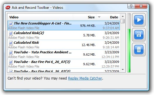 Ask & Record Toolbar