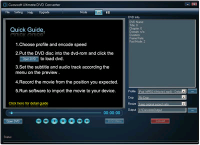 CuCuSoft Ultimate DVD Converter for NewDVD