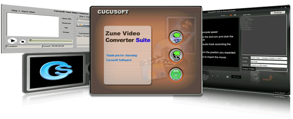 cucusoft Zune Video Converter + DVD to Zune Suite for NewZUN