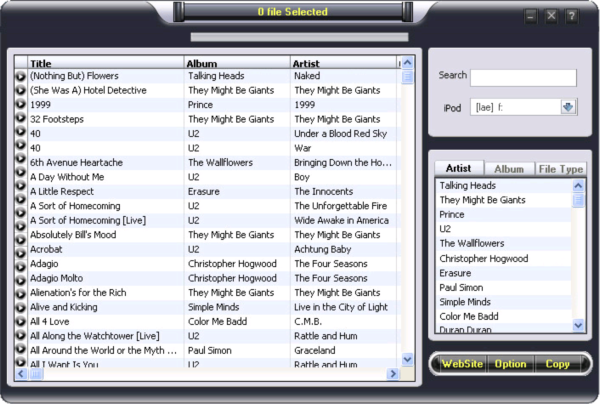 ipod to pc transfer Build 2007