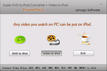 Super DVD to iPod Converter + Video to i