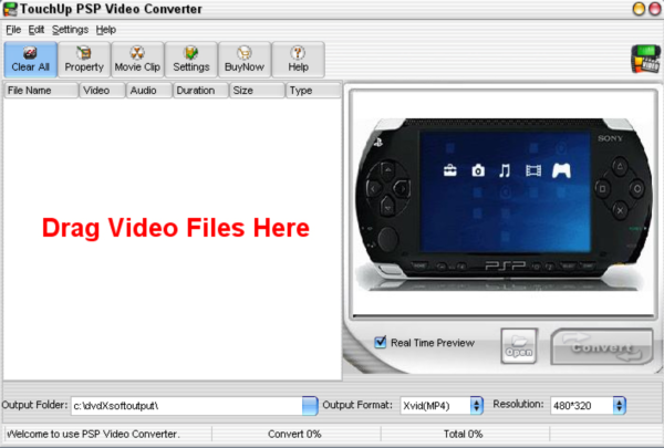 TouchUpSoft PSP Video Converter