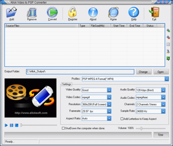 Video to PSP Converter