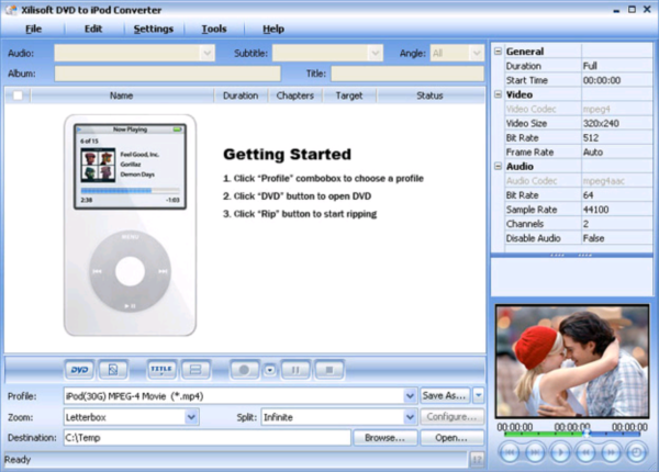 Xilisoft DVD to iPod Converter re.