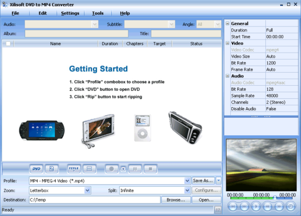 Xilisoft DVD to MP4 Converter