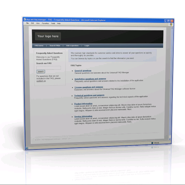 Universal FAQ Manager 2008
