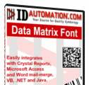 DataMatrix ECC200 Font and Encoder