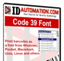 IDAutomation Code39 Barcode Font for MAC