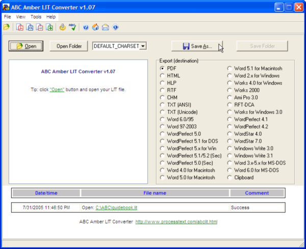 ABC Amber LIT Converter