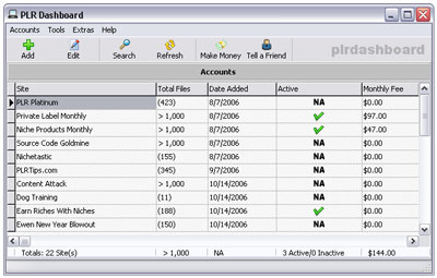 PLR Dashboard