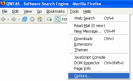 Internet Options - Mozilla Firefox